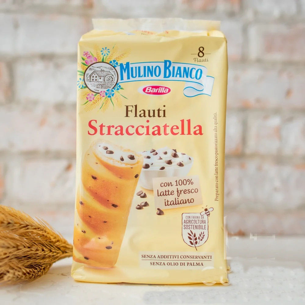 Булочки Mulino Bianco Flauti Stracciatella 280гр
