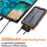 Power bank TOMETC 38800 мАг. 18W. Протиударний, Водонепроникний. Ліхтарик, фото 3