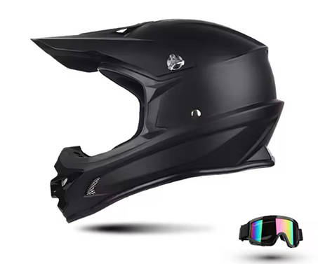 Кросовий Мото шолом з окулярами Ендуро, фото 1