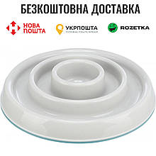 Миска Trixie Повільне годування для собак, пластик/гума 23 см, 450 мл (сіра)