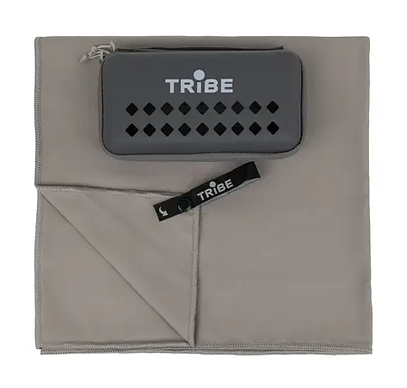 Рушник з мікрофібри Tribe Pocket Towel, 60х120 см (Grey), фото 1