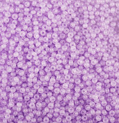 Бісер чеський Preciosa 02223, алебастровий, фіалковий світлий (10 г)
