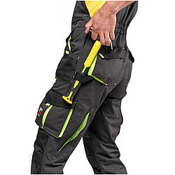 Напівкомбінезон робочий захисний чоловічий SteelUZ LIME (зріст 182 см) спецодяг