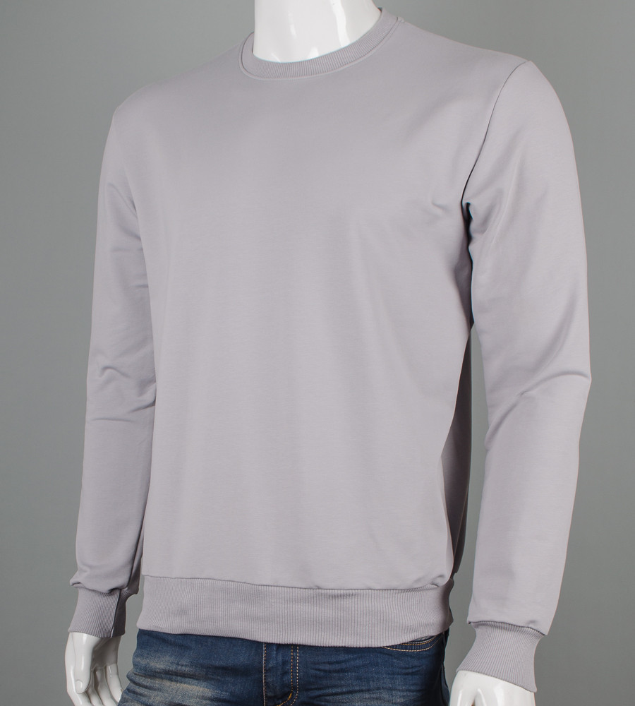 Світшот двонитка Однотонна Світло-сірий 7300с, XL (1шт), фото 1