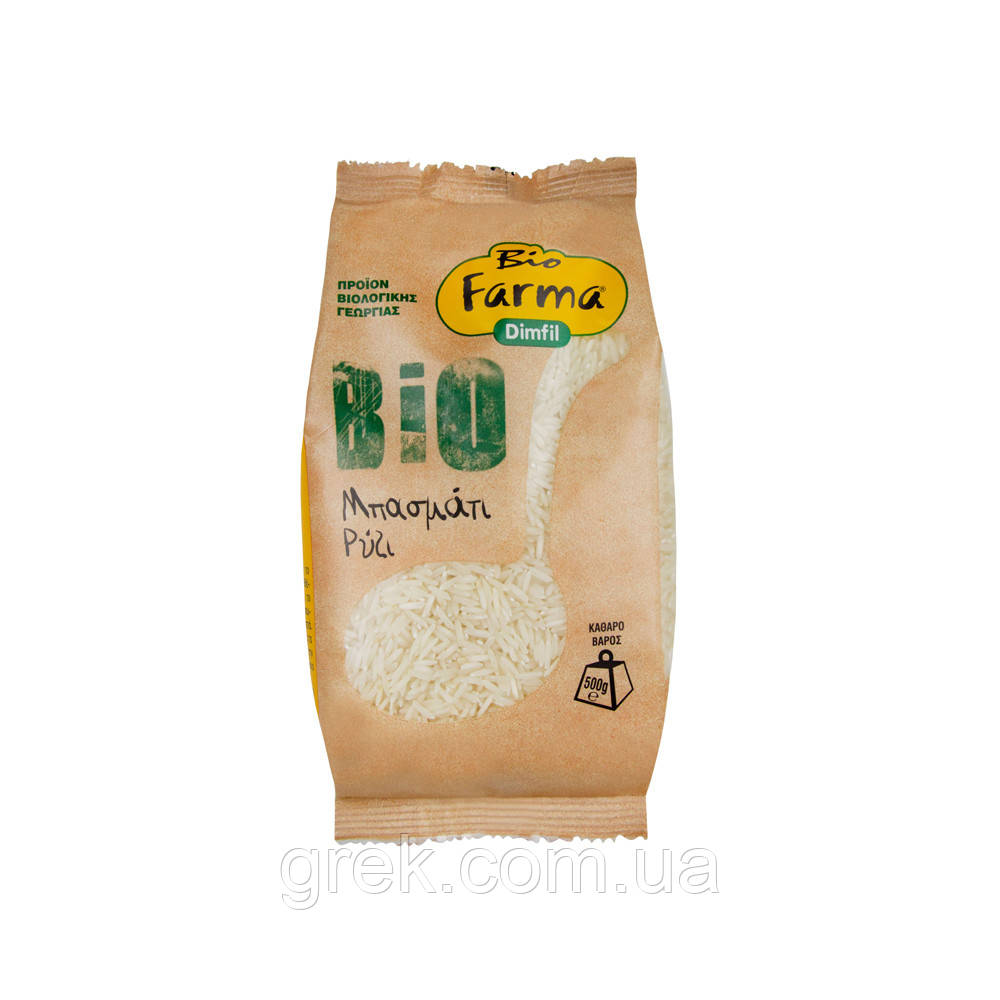 Рис Басматі органічний Bio Farma Dimfil 500 г, фото 1