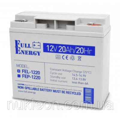 Популярний! Батарея до ДБЖ Full Energy 12В 20Ач (FEL-1220) - Краща якість тільки на Nukleon.com.ua