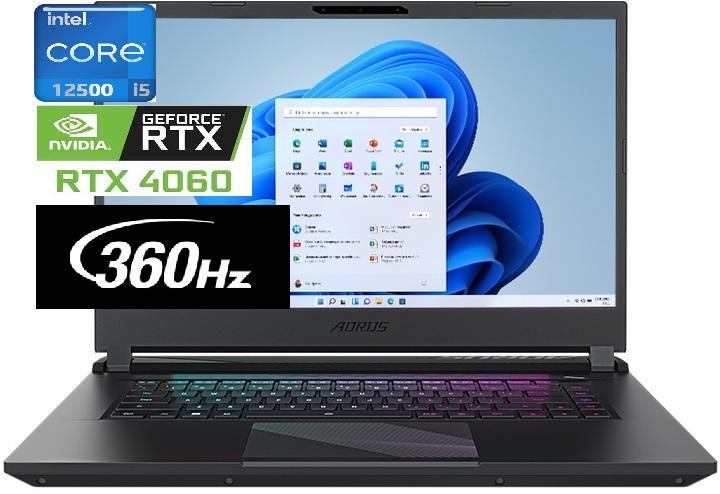 Ноутбук Игровой (2023) Gigabyte AORUS 15 9KF i5-12500H/16GB/512 RTX4060 ...