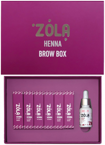 Набір хни Zola Henna Box 6 шт по 10 грам, фото 1