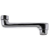 Вилив носик гусака змішувача для ванни ЛИТИЙ 16 см довжина поворотний Латунний, фото 2