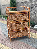 Комод з лози « Три шухляди» Арт: 12053, фото 5
