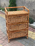 Комод з лози « Три шухляди» Арт: 12053, фото 3
