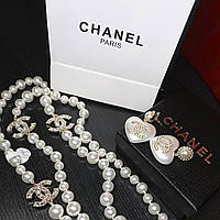 Ожерелье с логотипом / жемчуг и россыпь циркония