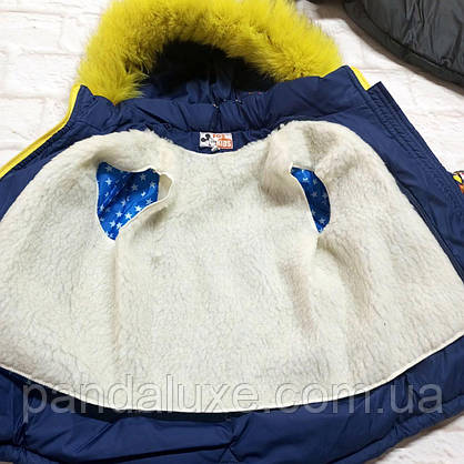 Дитяча зимова тепла куртка для дівчинки 86-96 см, фото 3