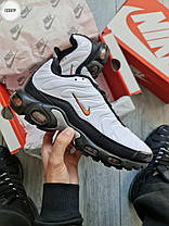 Чоловічі Кросівки Nike Air Max TN Plus 3M White Black / Найк Аїр Макс ТН Плюс 3М Білі з Чорним та Помаранчевим, фото 4