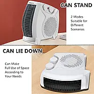 Тепловентилятор дуйка 2000 Вт Sokany SK-1652  Обігрівач для дому та офісу настільний, фото 3