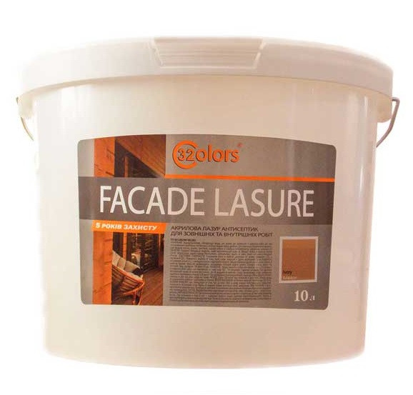 Фарба для дерева "Facade Lasure 32 Color" 10л