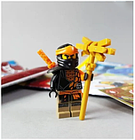 Lego Ninjago Golden Dragon Cole with Gold Weapons: ексклюзивна міні фігурка колекційна Коул із золотою зброєю 892290, фото 2
