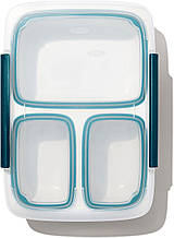 Контейнер для ланчу з 3-ма відділеннями OXO Food Storage 5.5x26.5x19.5 см (11301800)