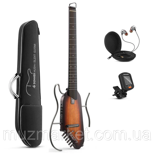 Silent гітара Donner HUSH-I Sunburst
