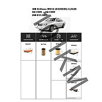 Комплект фільтрів MB E-Class (W210) E220CDI 2.2CDI (1999) (OM611.961) WIX