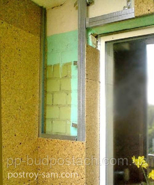 Обшивка стін лоджії