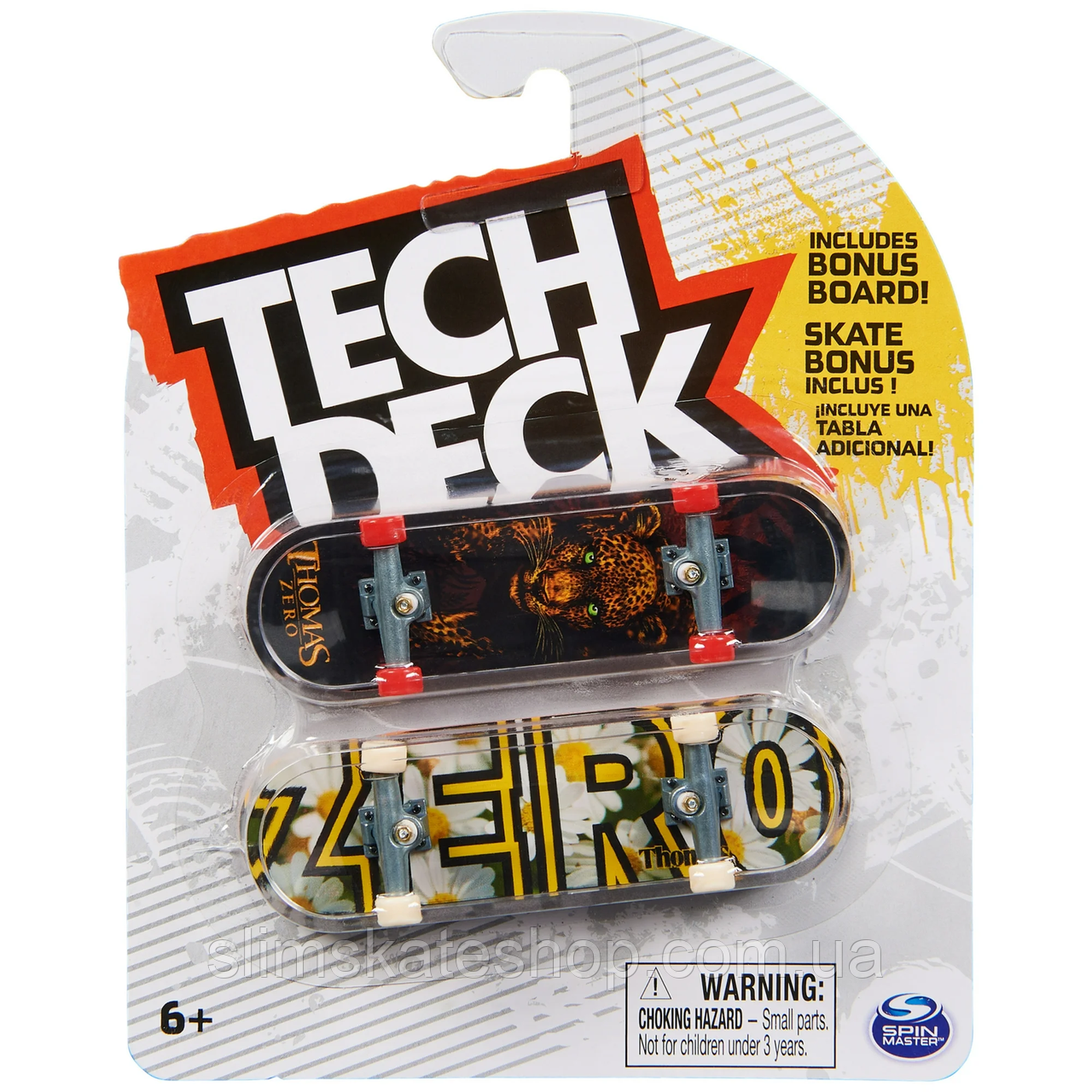 Набір фінгербордів Tech Deck Zero Skateboard Pro Model Jamie Thomas Bonus 2 Pack