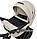 Коляска 2 в 1 Adamex Blanc Eco SA-7 лате, фото 6