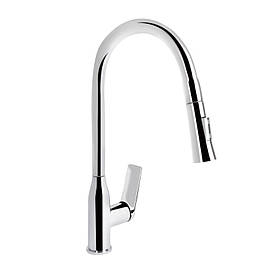 Змішувач для кухні Qtap Vlasta New з висувним виливом QTVLA344CRM45646 Chrome