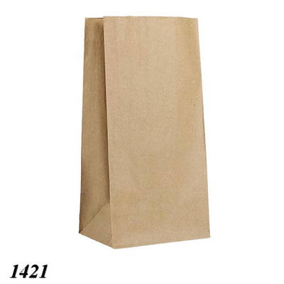 Пакет паперовий бурий 15х30х9 см 50 шт