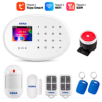 Охоронна сигналізація KERUI W202. Wi-Fi, GSM, Tuya, RDIF ключ