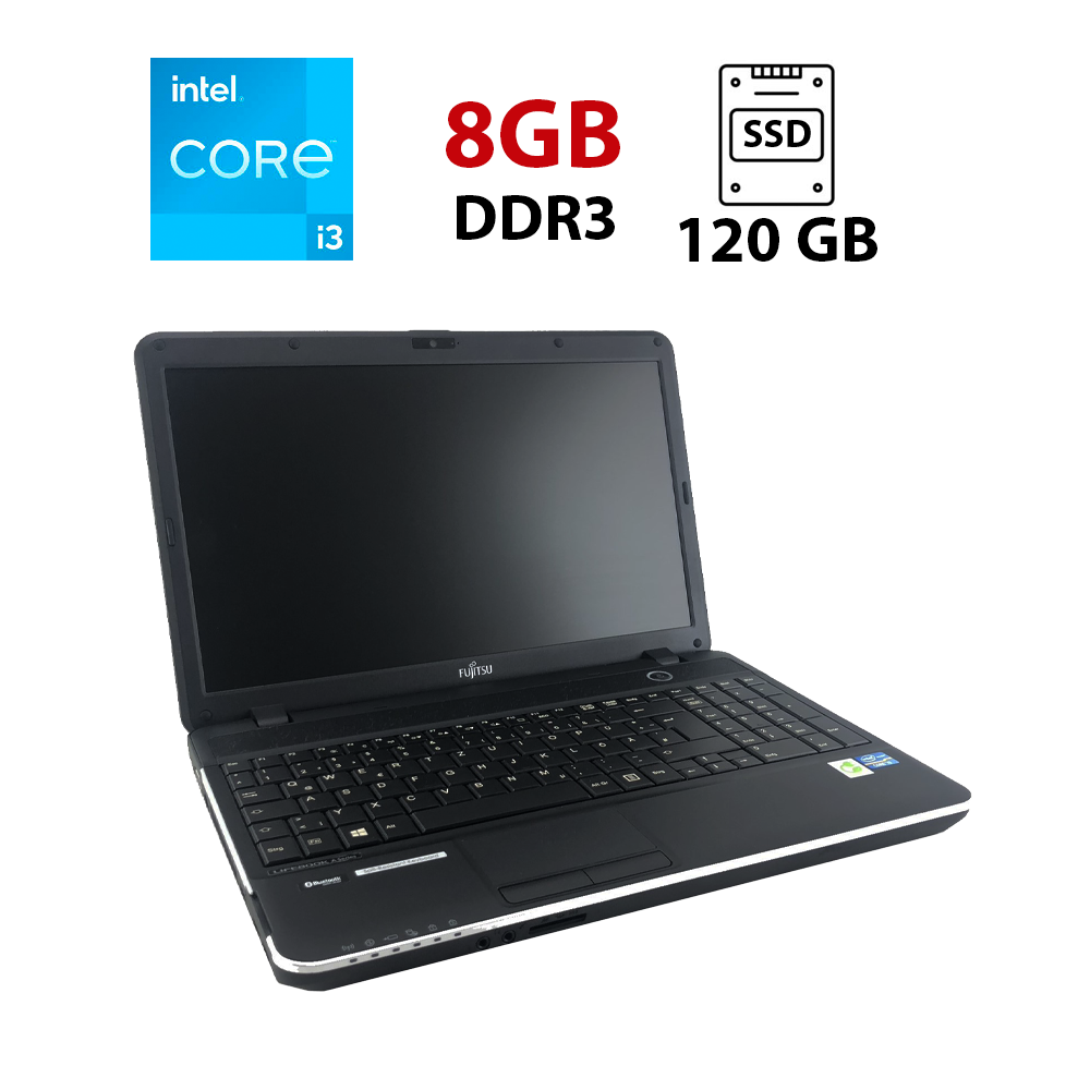 Ноутбук Fujitsu LifeBook A512/ 15.6" (1366x768)/ Core i3-3110M/ 8 GB RAM/ 120 GB SSD/ HD 4000