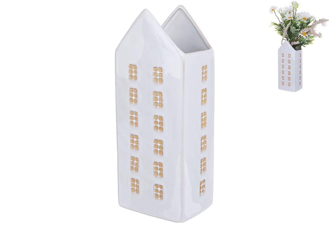 Ваза керамічна House 10.5*8.5*26.8см ТОВАР ВІД ВИРОБНИКА