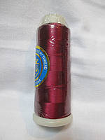 Нитки для машинной вышивки 100% вискоза (100% rayon) 3000 ярдів, №296, бордо