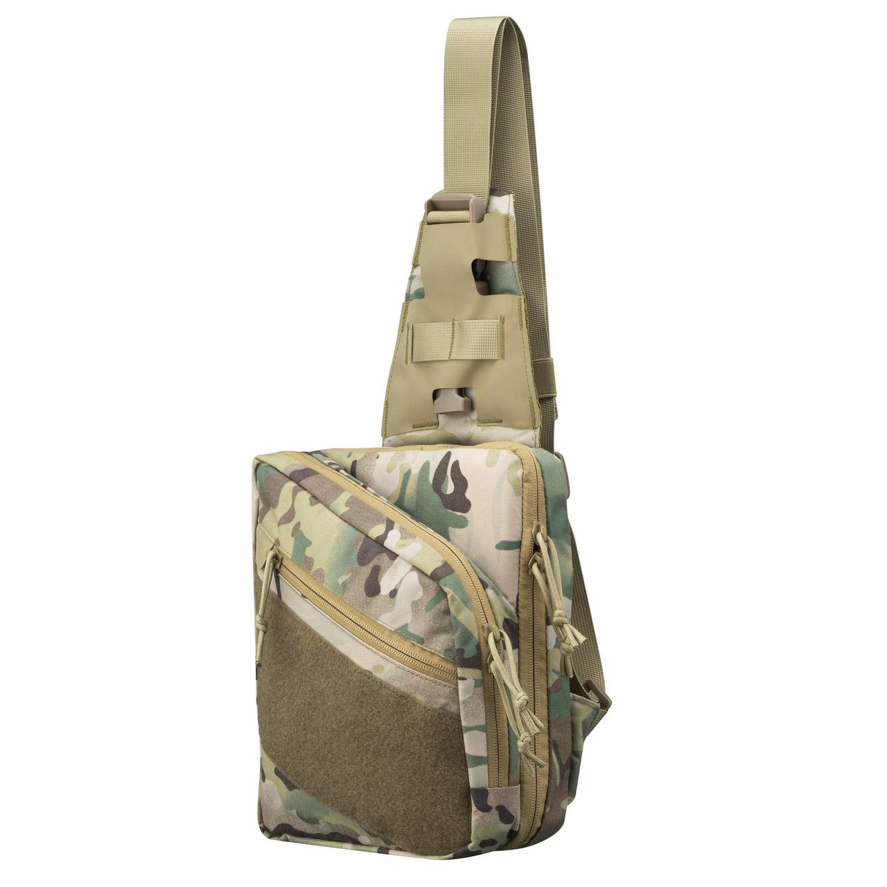 2E Tactical Сумка-слінг, швидке відкривання, 4 відсіки, камуфляж