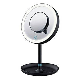 Beurer Дзеркало косметичне настільне, діаметр-17,5см, AААx3 в комплекті, підсвічування, чорний