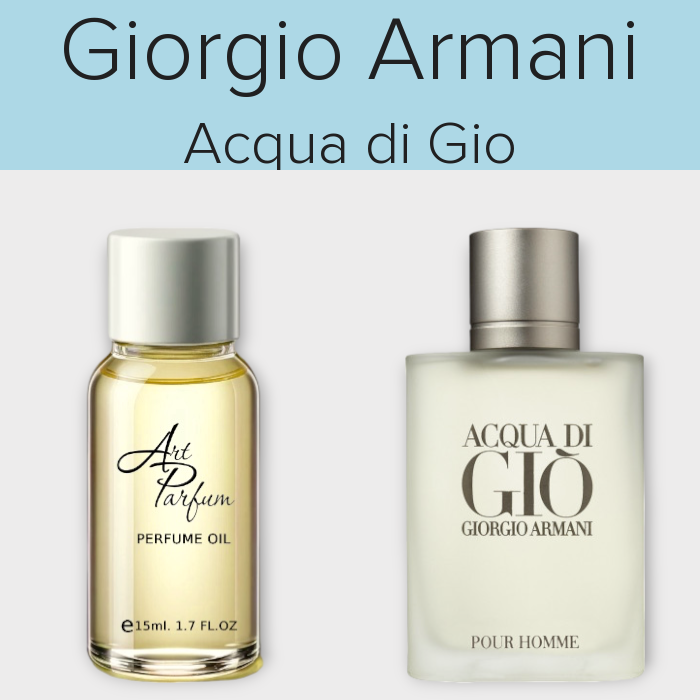 Парфумований концентрат 15мл. Аромат схожий з Giorgio Armani Acqua di Gio
