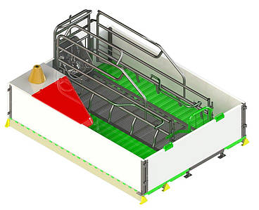 Бокс для опоросу свиноматок