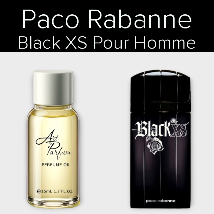 Парфумований концентрат 15мл. Аромат схожий з Paco Rabanne Black XS Pour Homme