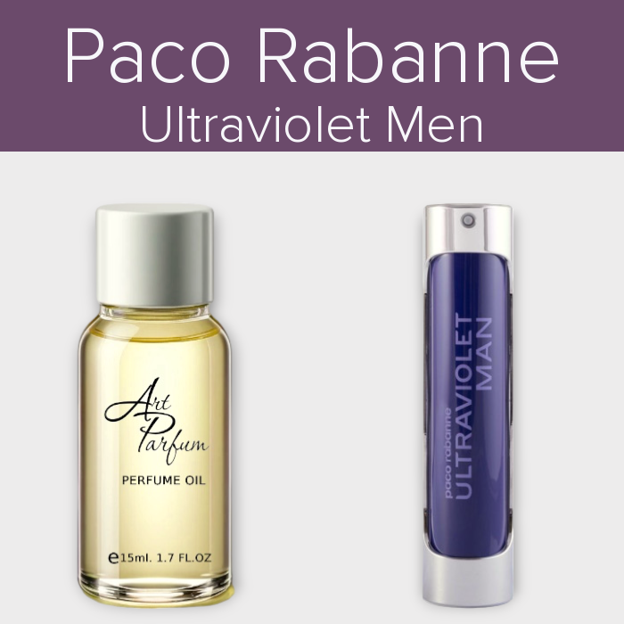 Парфумований концентрат 15мл. Аромат схожий з Paco Rabanne Ultraviolet Men