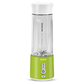 Sencor Блендер портативний для смузі 150Вт, чаша-500мл, USB-C, біло-зелений