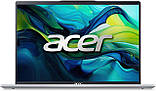 Acer Ноутбук Swift Go 14 SFG14-73 14" 2.8K OLED, Intel U7-155H, 32GB, F1TB, UMA, Lin, сріблястий, фото 4