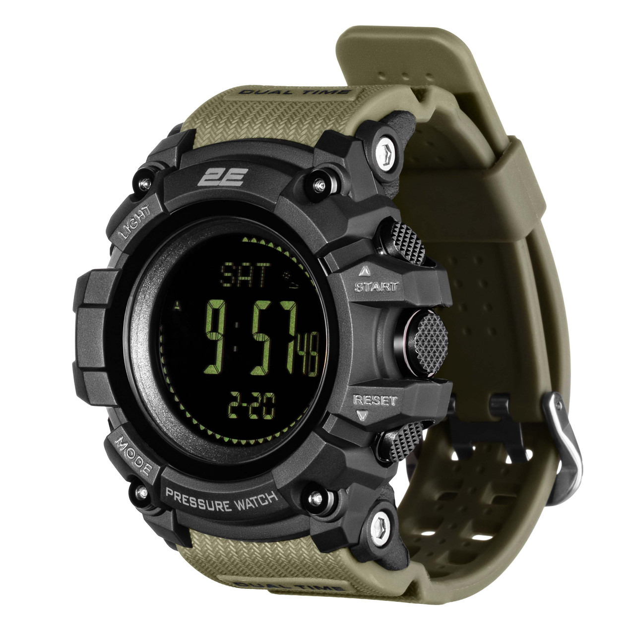 2E Tactical Тактичні годинники Armor GT Army Green з компасом і крокоміром