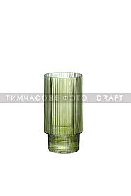 ARDESTO Набір склянок низьких 380 мл, 2 шт., скло, зелений