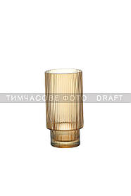 ARDESTO Набір склянок низьких 380 мл, 2 шт., скло, золотистий