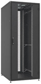 ZPAS Шафа 19", 24U, SZB IT, передні скляні двері, 600x800 мм, максимально 1000кг, чорна