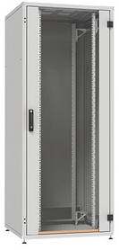 ZPAS Шафа 19", 33U, SZB IT, передні склянi дверi, 600х600 мм, максимально 1000кг, сіра