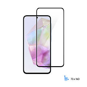2E Захисне скло для Samsung Galaxy A55 5G (A556), 2.5D FCFG, (1 Pack), чорна рамка