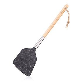 ARDESTO Лопатка Midori, 34.8 см, нейлон, дерево, неіржавка сталь, чорний