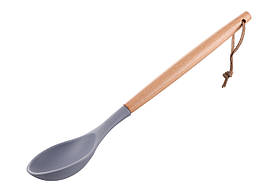 ARDESTO Ложка Midori, 31.8 см, силікон, дерево, сірий