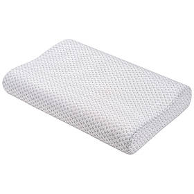 ARDESTO Подушка ортопедична Sleepwell, 60х40х11/9 см, хвиля, піна меморі, білий